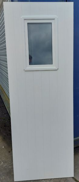 White T&G PVC Door Panel